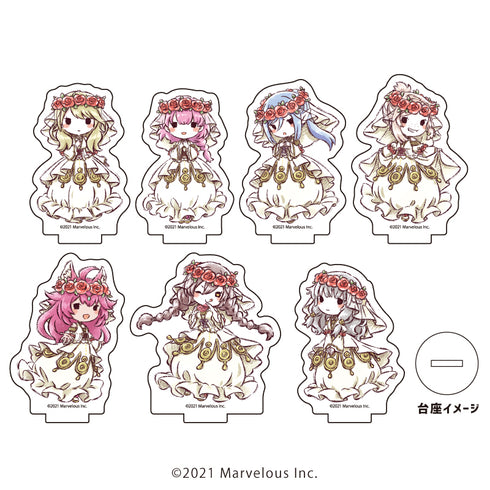 『ルーンファクトリー5』アクリルぷちスタンド「ルーンファクトリー5」05/BOX(全7種) 女性キャラ 結婚衣装ver.(グラフアート)